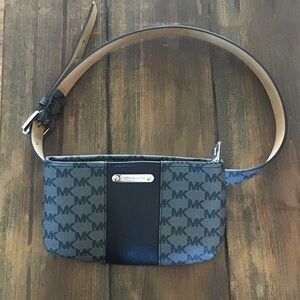 Michael Kors Blue and Black Crossbody Bag